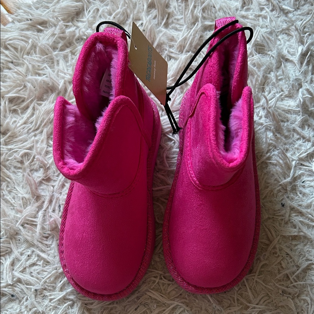 Cozy Pink Kids Boots